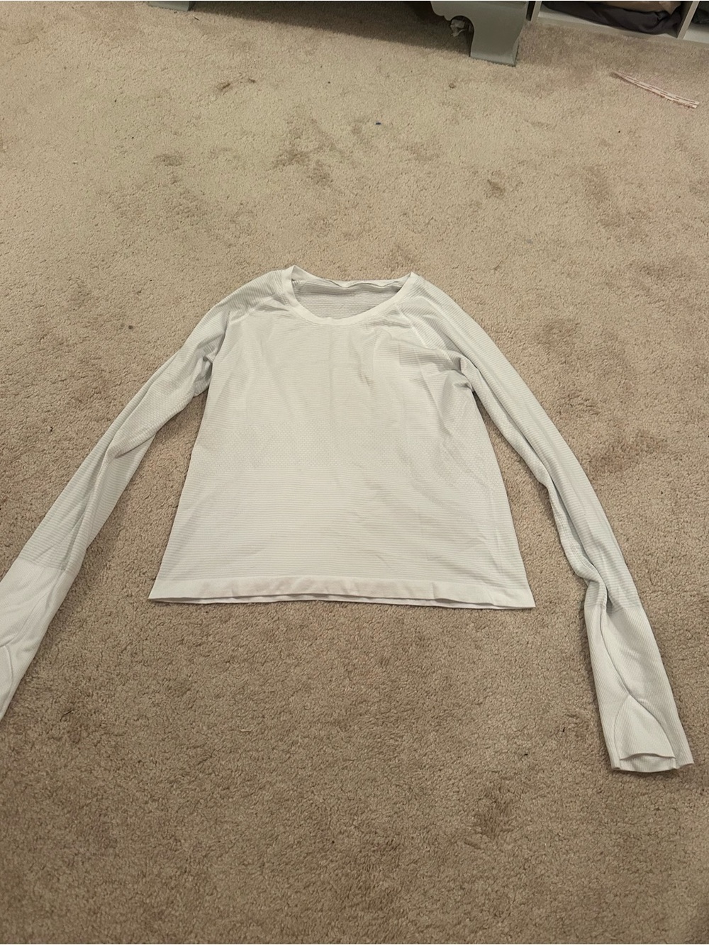 lululemon athletica White Long-Sleeve Performance Tee